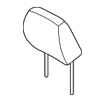 N1WZ60611A08GM - Body: Headrest for Ford Image