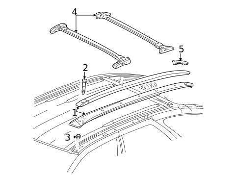 Luggage Carrier for 2004 Buick Rendezvous #0