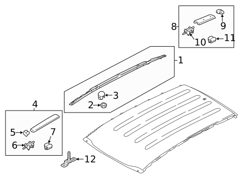Luggage Carrier for 2017 Kia Sportage #0