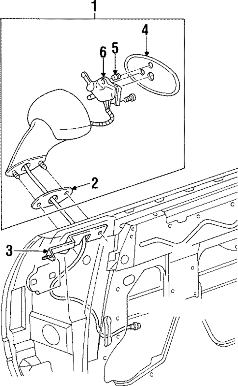 Outside Mirrors for 1997 Oldsmobile Aurora #0