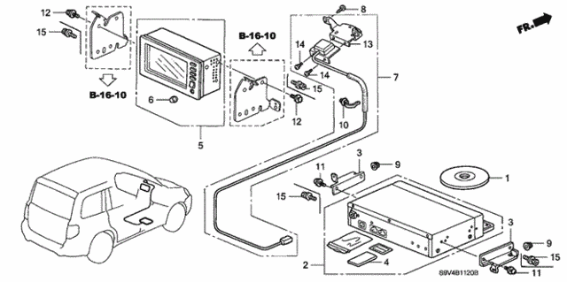 Navigation System (-'05) for 2005 Honda Pilot #0