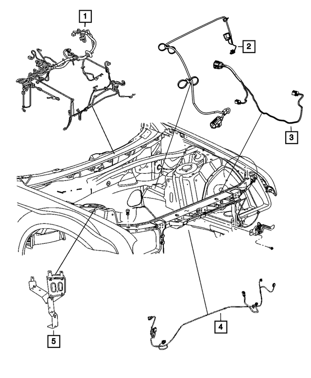 68060624AB - : Headlamp To Dash Wiring for Mopar Image