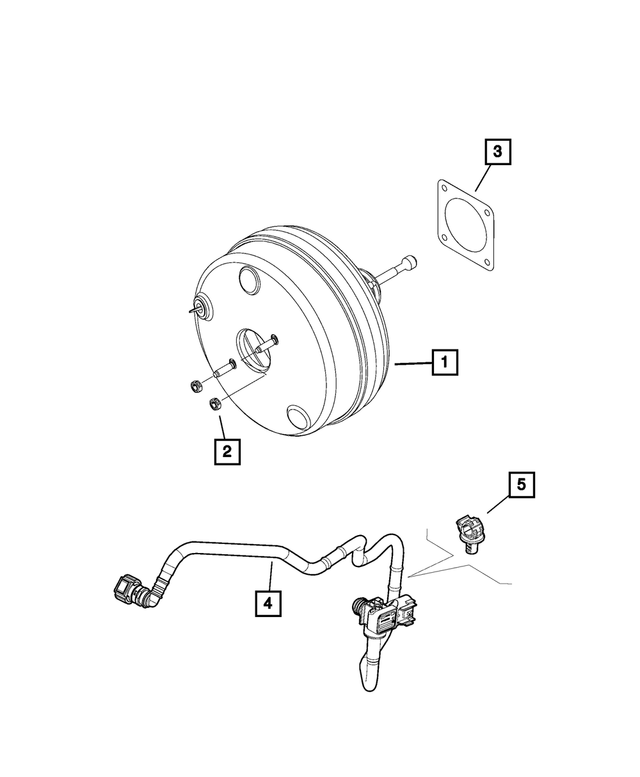 68125123AA - Brakes: Brake Booster Check Valve Grommet for Mopar Image