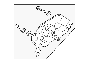 86510FN10A - Body: Wiper Motor for Subaru: Crosstrek Image