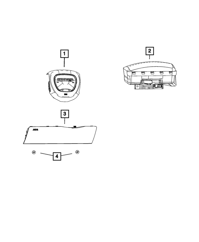 6DR651Z7AB - Restraints: Driver Air Bag for Mopar Image