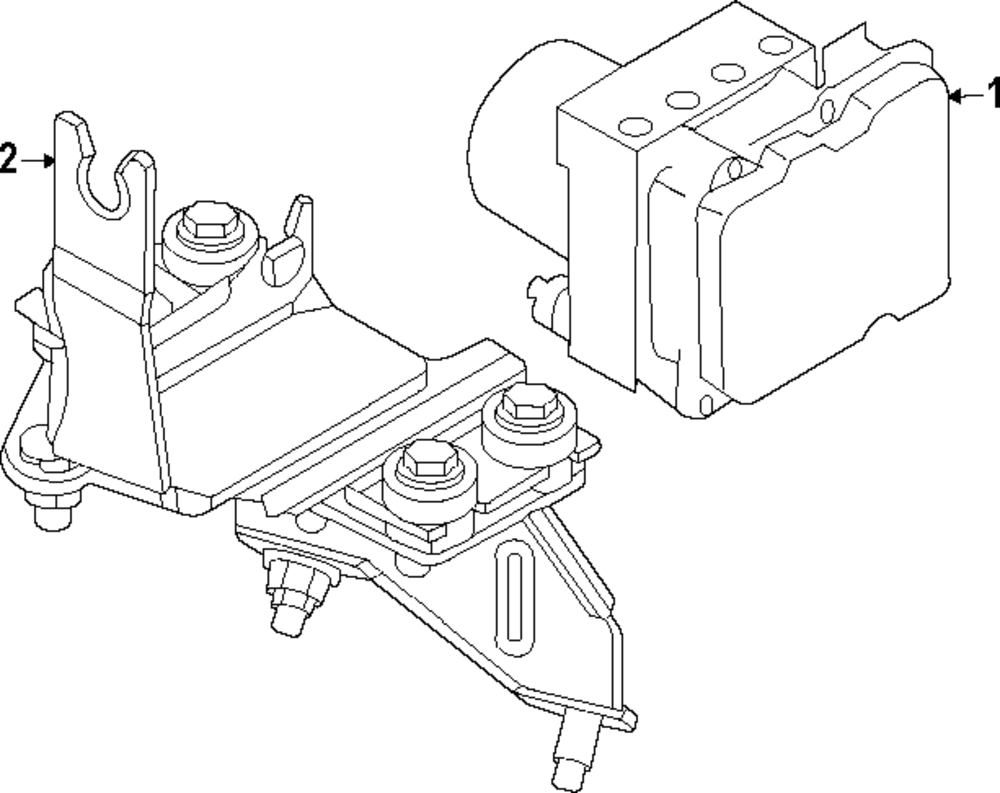 OEM 2014-15 Nissan Xterra ABS Anti Lock Brake Module 47660