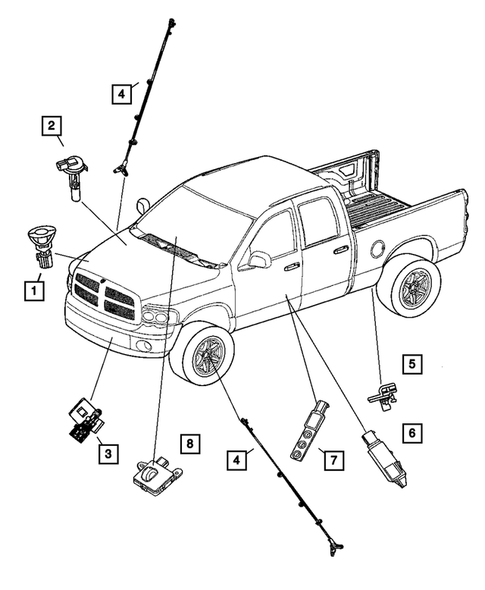 Sensors for 2005 Dodge Dakota #1