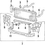 19010PC7X12 - Cooling System: Radiator for Honda: Prelude Image
