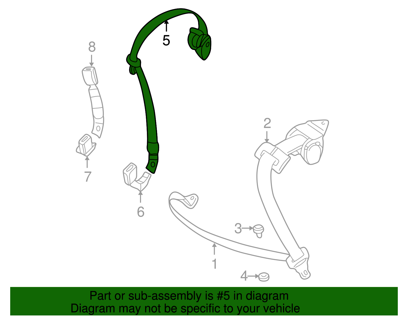Lap & Shoulder Belt - BMW (72-11-8-198-501)