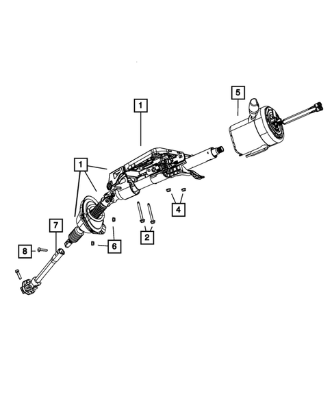 Steering Column and Intermediate Shaft for 2019 Dodge Challenger #0