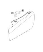 68227843AA - Doors, Door Mirrors and Related Parts: Mirror Replacement Glass, Right for Mopar Image