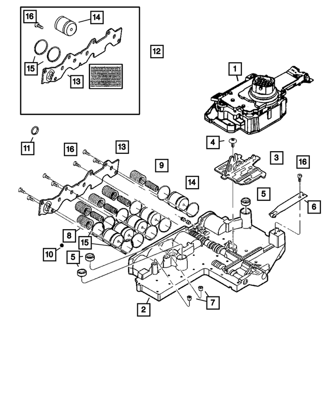 5093108AB - Automatic Transmission Multi-Speed: Valve Body for Mopar Image
