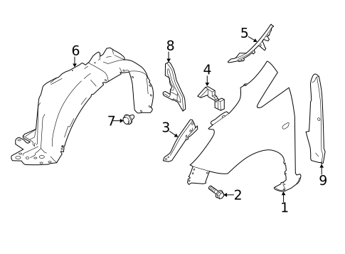 Fender & Components for 2014 Nissan Versa Note #0