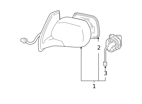 Outside Mirrors for 2006 Lexus GX470 #0