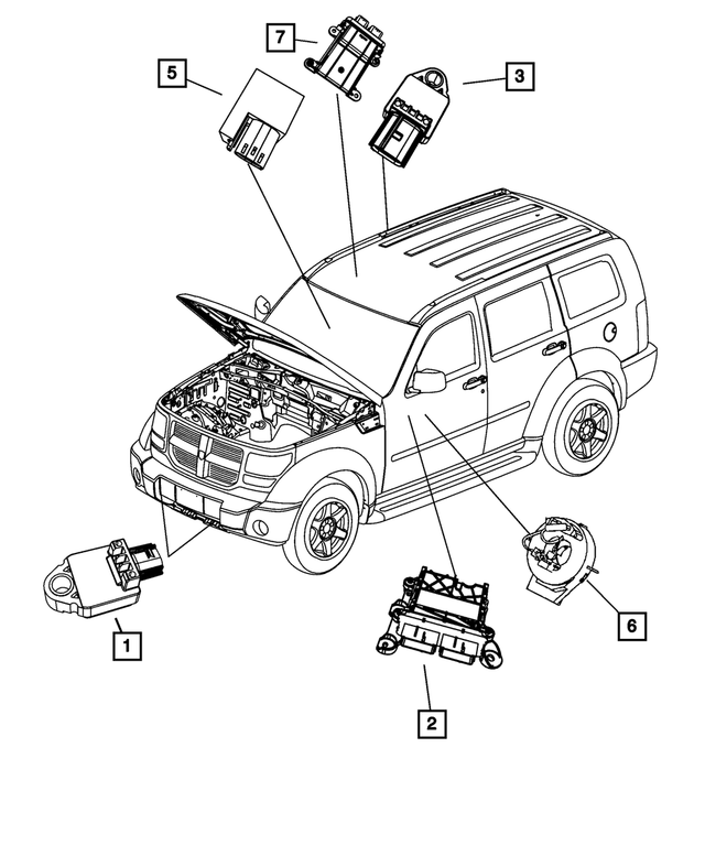 68339336AB - Restraints: Steering Column Control Module Clockspring for Mopar Image