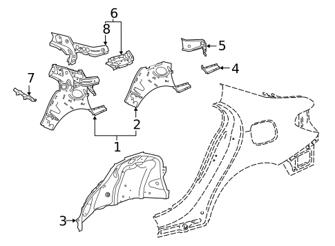 Inner Structure for 2021 Mercedes-Benz A 35 AMG&reg; #0
