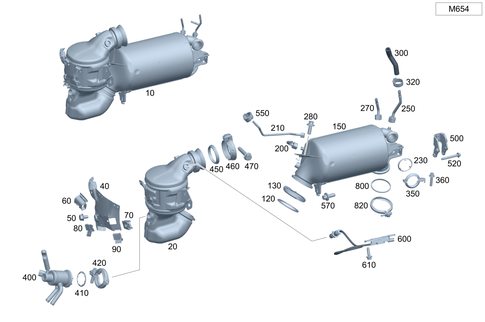 Exhaust System for 1985 Mercedes-Benz 300CD #0