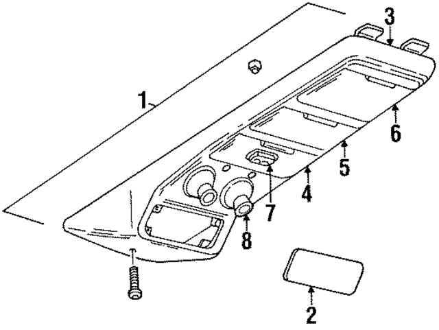 15698007 - Body: Roof Console for GM Image