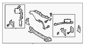 SU00307360 - : Radiator Support for Toyota Image