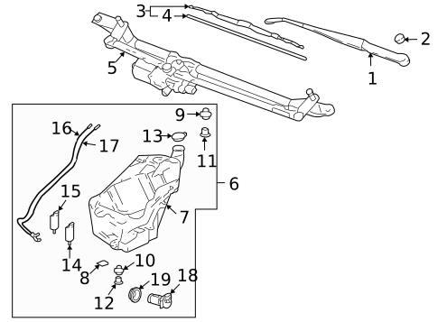 Wiper & Washer Components for 2007 Buick Rainier #0
