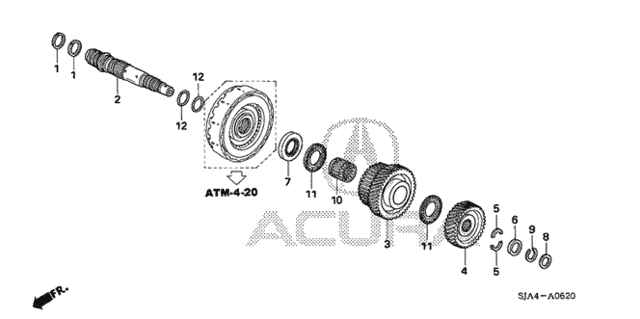 AT Third Shaft for 2007 Acura RL #0
