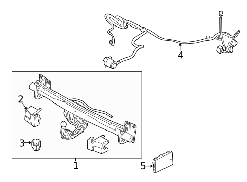 Trailer Hitch Components for 2019 Volvo V90 #0