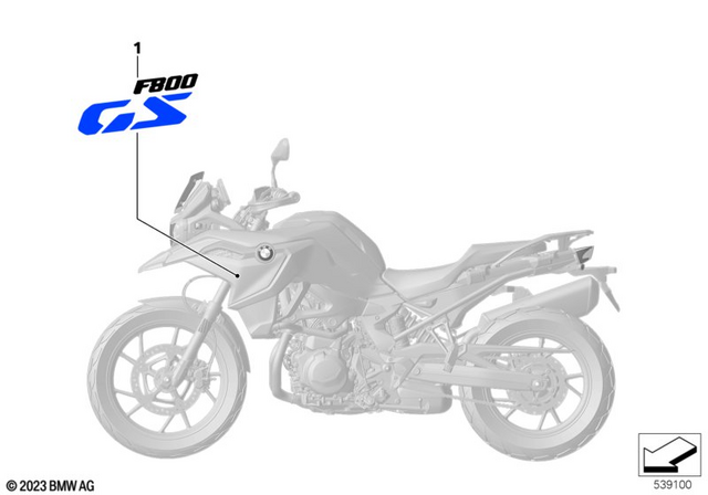 51145A82E95 - : Decor Radiator Cowl Left - Basis for BMW-Motorrad Image