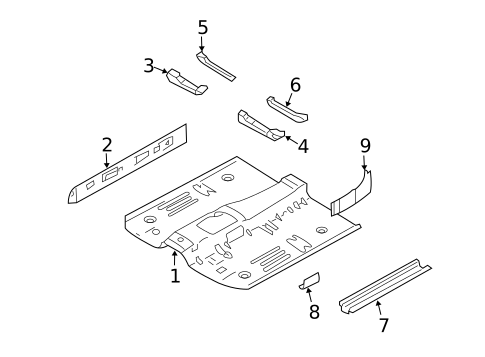 Floor & Rails for 2002 Volvo V40 #0