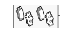446633210 - Brakes: Brake Pads for Toyota Image image