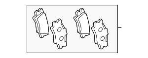 446633210 - : Brake Pads Rear for Toyota Image