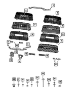 68600049AA - Exterior Ornamentation: Radiator Grille for Mopar Image