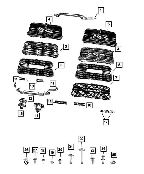 Grilles for 2023 Ram 3500 #0