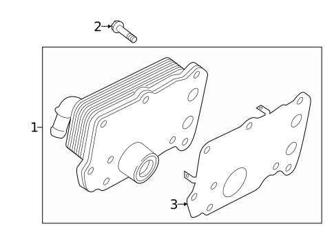 Engine Oil Cooler for 2018 Land Rover Range Rover Velar #0