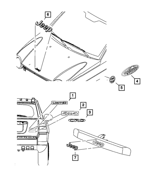 Nameplates for 2010 Jeep Patriot #0