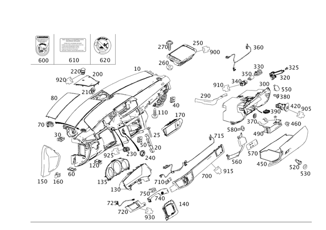 2126801436 - Special Equipment: Cover for Mercedes-Benz: E250, E350, E400, E550, E63 AMG, E63 AMG S Image image