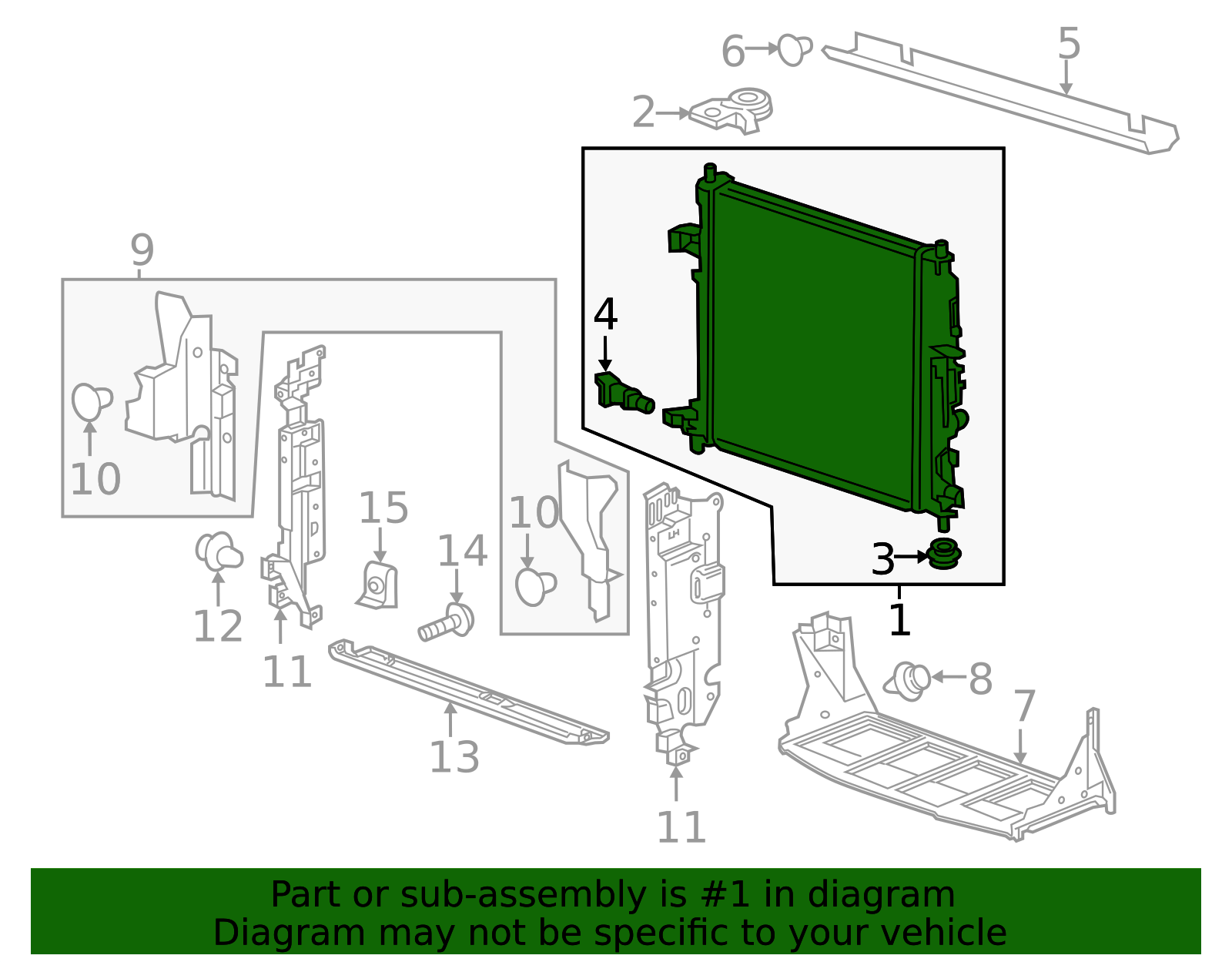 2022-2026 Cadillac Radiator 85535176 GM | GMPartsDirect.com