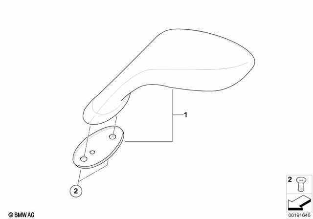 51167703609 - Body Equipment: Mirror Left -  for BMW-Motorrad Image
