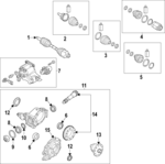 496L1N7000 - Driveline &amp; Axles: Cv Joint Kit for Hyundai: Tucson Image