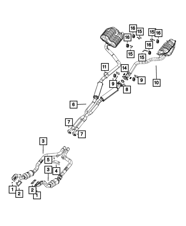 68091594AF - Exhaust: Front Pipe And Converter, Right for Mopar Image