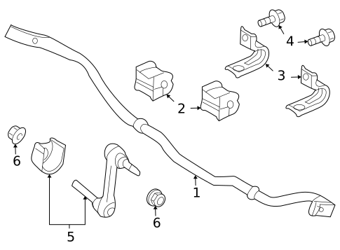 Stabilizer Bar & Components for 2009 Mazda Tribute #0