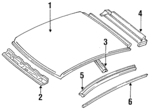 F1CZ5850202A - Body: Roof Panel for Ford: Escort Image