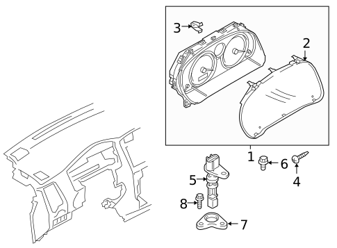 Instruments & Gauges for 2007 Suzuki Aerio #0