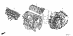 100025G2A02 - Engine: GENERAL ASSY., CYLINDER BLOCK for Honda Image