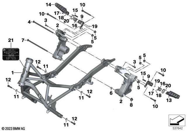7129905122 - : Isa Screw - M8X75-8.8-zns3 for BMW-Motorrad Image