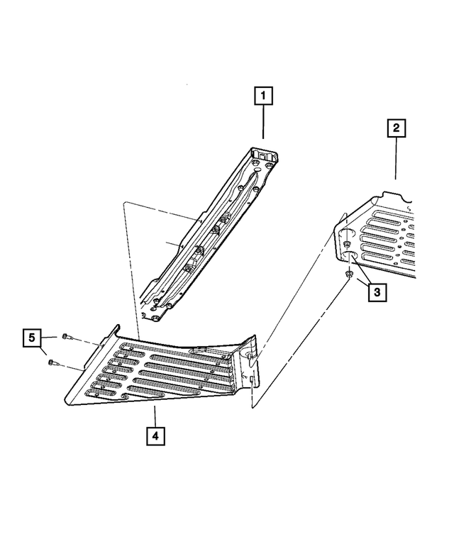 52128499AD - Transfer Case Model 245 [DHX]: Transfer Case Skid Plate for Mopar Image