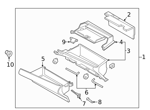Glove Box for 2017 Lincoln Continental #0