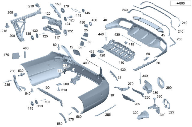 2138854803 - Detachable Parts: Trim, Bumper for Mercedes-Benz: E300, E350, E43 AMG Image image