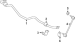 52300T91A01 - Suspension: Stabilizer Bar for Honda: Pilot Image