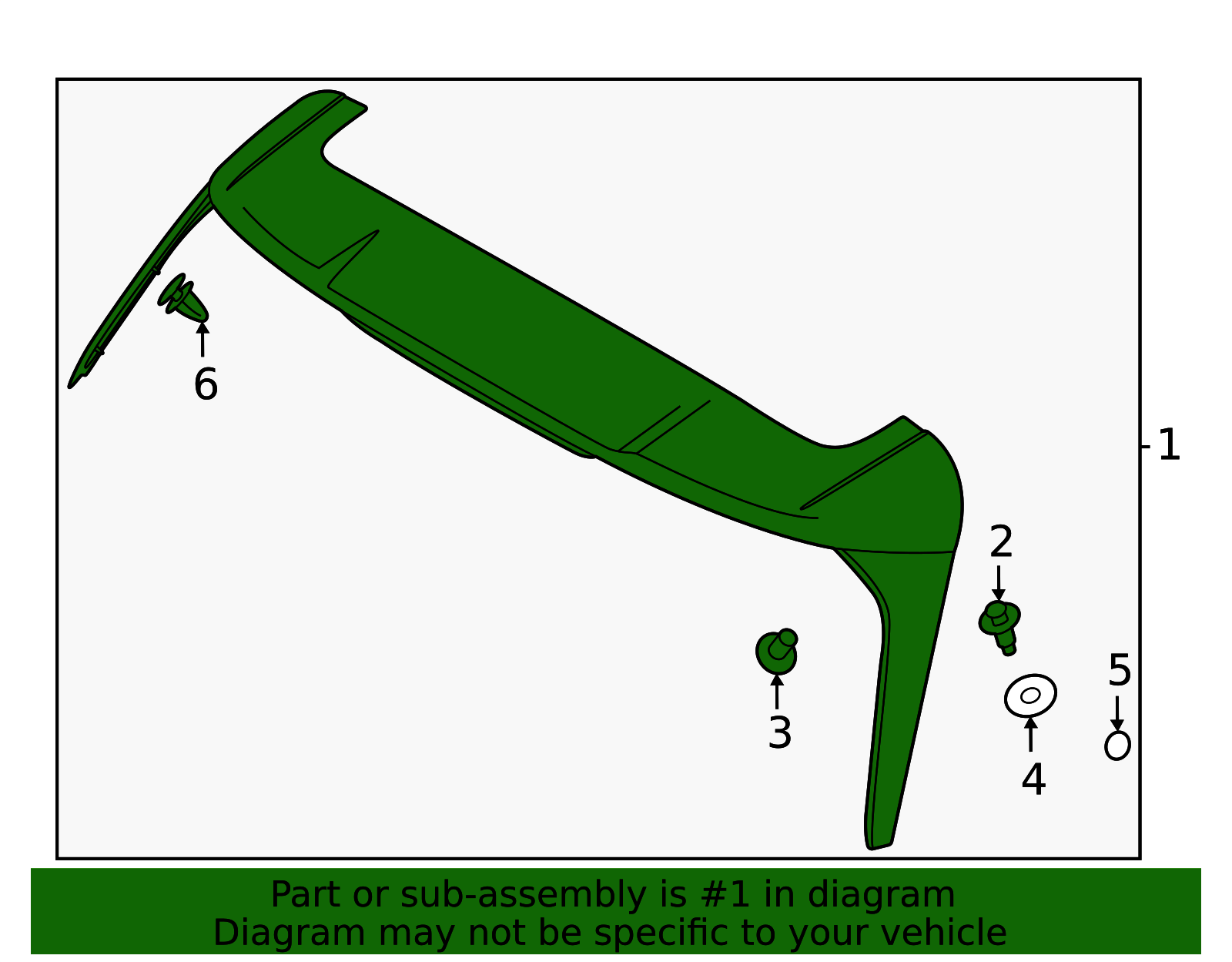 87210-R0000 - Spoiler Assembly 2022-2023 Kia Carnival | Kia.Parts Store