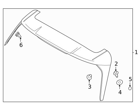 Rear Spoiler for 2025 Kia Carnival #0